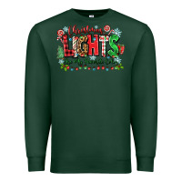 Sports Green christmas lights are my favorite color Premium Sweatshirt - Zillion Design Studio