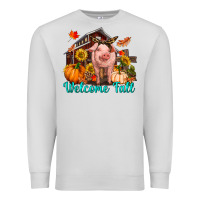 Dove Grey Welcome fall pig Premium Sweatshirt - RanaPortraitStore