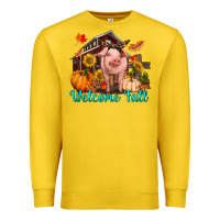 Lemon Welcome fall pig Premium Sweatshirt - RanaPortraitStore