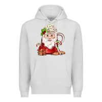 Dove Grey santa coffee Premium Hoodie - JahusDesignShop