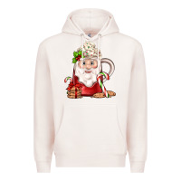 Pale Pink santa coffee Premium Hoodie - JahusDesignShop