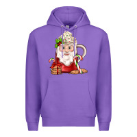 Purple santa coffee Premium Hoodie - JahusDesignShop
