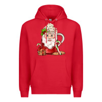 Red santa coffee Premium Hoodie - JahusDesignShop