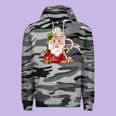 Santa Coffee Premium Hoodie Designed By Jahusdesignshop