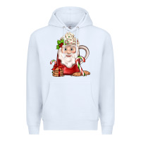 White santa coffee Premium Hoodie - JahusDesignShop
