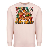 Pale Pink teacher of smart cookies Premium Sweatshirt - Zillion Design Studio