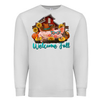 Dove Grey Welcome fall pigs Premium Sweatshirt - RanaPortraitStore