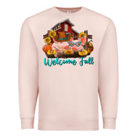 Pale Pink Welcome fall pigs Premium Sweatshirt - RanaPortraitStore