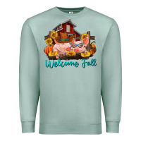 Seafoam Welcome fall pigs Premium Sweatshirt - RanaPortraitStore