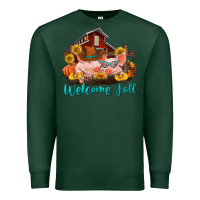 Sports Green Welcome fall pigs Premium Sweatshirt - RanaPortraitStore