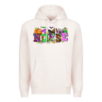 Pale Pink halloween nurse Premium Hoodie - AdoDesignShop