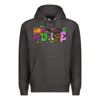 Smoke halloween nurse Premium Hoodie - AdoDesignShop