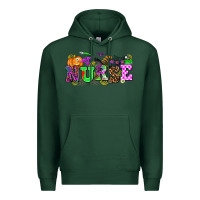 Sports Green halloween nurse Premium Hoodie - AdoDesignShop
