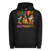 Pigment Black happy hallothanksmas Urban Hoodie - AdoDesignShop
