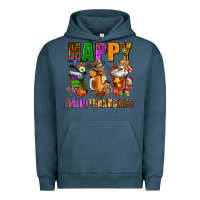 Pigment Midnight Navy happy hallothanksmas Urban Hoodie - AdoDesignShop