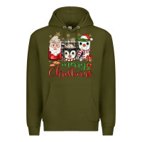 Army Green merry Christmas coffee Premium Hoodie - JahusDesignShop