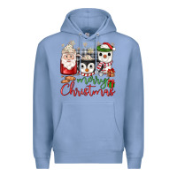Colony Blue merry Christmas coffee Premium Hoodie - JahusDesignShop
