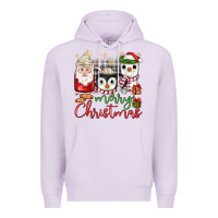 Lilac merry Christmas coffee Premium Hoodie - JahusDesignShop