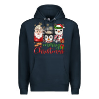 Navy merry Christmas coffee Premium Hoodie - JahusDesignShop