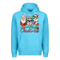 Ocean Blue merry Christmas coffee Premium Hoodie - JahusDesignShop