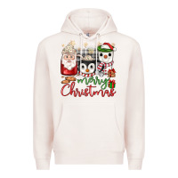 Pale Pink merry Christmas coffee Premium Hoodie - JahusDesignShop
