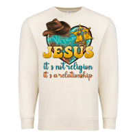 Sandshell jesus it s not religion it s a relationship Premium Sweatshirt - texasbilliewilder