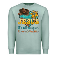 Seafoam jesus it s not religion it s a relationship Premium Sweatshirt - texasbilliewilder