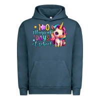 Pigment Midnight Navy 100 magical days of school Urban Hoodie - Artiststas