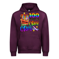 Mauve Wine 100 days of cray cray Urban Hoodie - Artiststas