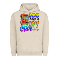 Pigment French Oak 100 days of cray cray Urban Hoodie - Artiststas
