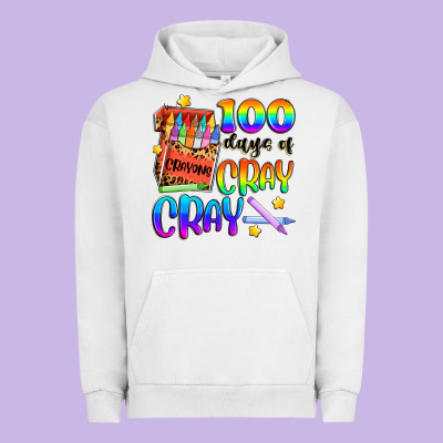 100 Days Of Cray Cray Urban Hoodie Designed By Artiststas