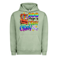 Pigment Oil Green 100 days of cray cray Urban Hoodie - Artiststas