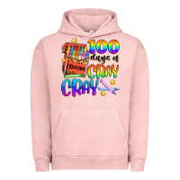 Pigment Salmon 100 days of cray cray Urban Hoodie - Artiststas