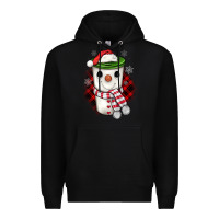Black Christmas snowman coffee Premium Hoodie - JahusDesignShop