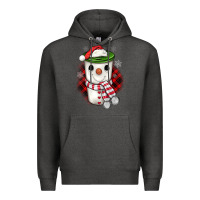 Charcoal Heather Christmas snowman coffee Premium Hoodie - JahusDesignShop