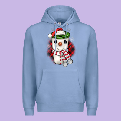 Christmas Snowman Coffee Premium Hoodie Designed By Jahusdesignshop
