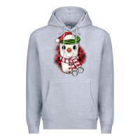 Heather Grey Christmas snowman coffee Premium Hoodie - JahusDesignShop