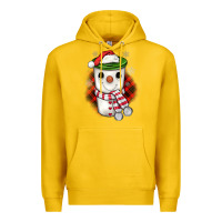 Lemon Christmas snowman coffee Premium Hoodie - JahusDesignShop