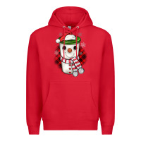 Red Christmas snowman coffee Premium Hoodie - JahusDesignShop