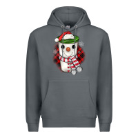 Rock Christmas snowman coffee Premium Hoodie - JahusDesignShop
