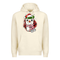 Sandshell Christmas snowman coffee Premium Hoodie - JahusDesignShop