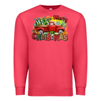 Cardinal merry christmas truck Premium Sweatshirt - Zillion Design Studio