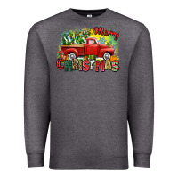Charcoal Heather merry christmas truck Premium Sweatshirt - Zillion Design Studio