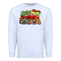 White merry christmas truck Premium Sweatshirt - Zillion Design Studio