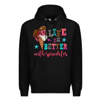 Black life is better with sprinkles Premium Hoodie - AdoDesignShop