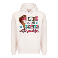 Pale Pink life is better with sprinkles Premium Hoodie - AdoDesignShop