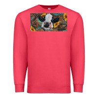 Cardinal Baby cow with sunflower and leopard Premium Sweatshirt - RanaPortraitStore