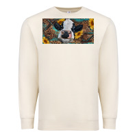 Sandshell Baby cow with sunflower and leopard Premium Sweatshirt - RanaPortraitStore