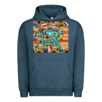 Pigment Midnight Navy floss boss Urban Hoodie - JahusDesignShop