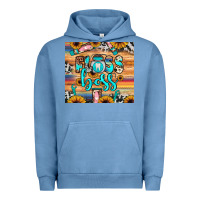 Pigment Pebble Blue floss boss Urban Hoodie - JahusDesignShop